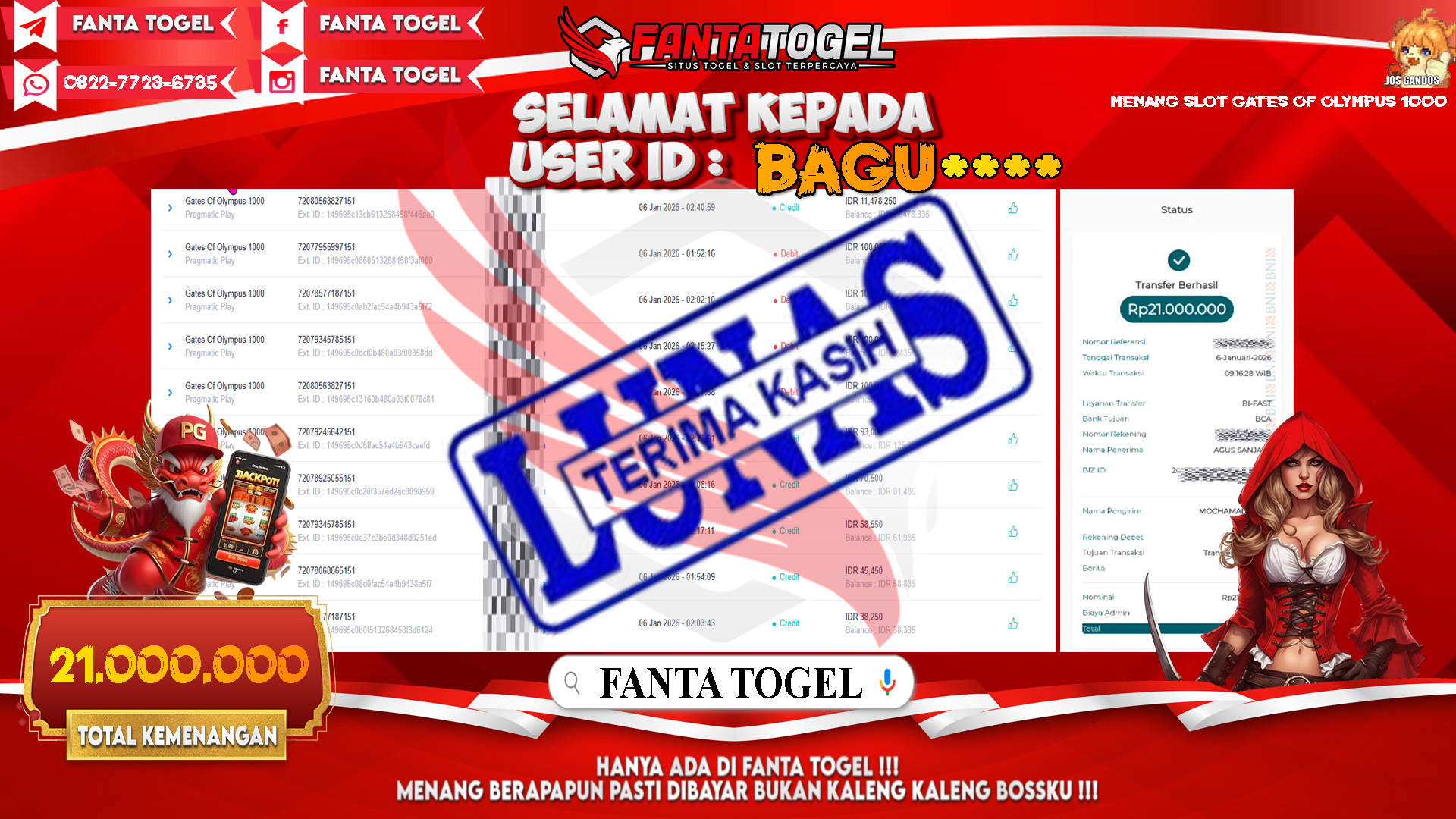 FANTATOGEL-JACKPOT-SLOT-GATES-OF-OLYMPUS-1000-Rp.21.000.000,- LUNAS